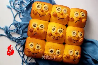 SpongeBob squeezes bread