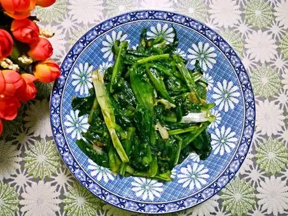 Cleaning up the vegetables