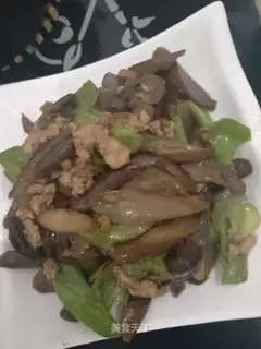 Meat and eggplant