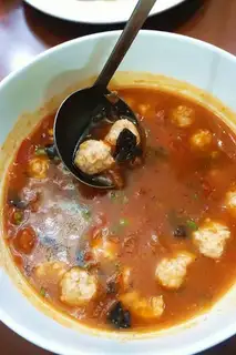 Tomato meatball soup