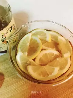 Honey lemon saffron juice