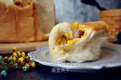 Bread machine corn sausage bread