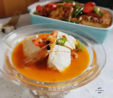 Shrimp tofu soup