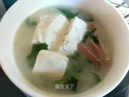Fish tofu soup