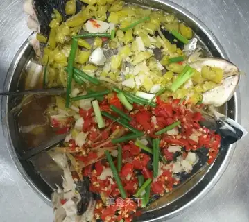 Double-coloured pepperfish head
