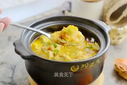 Crab powdered tofu