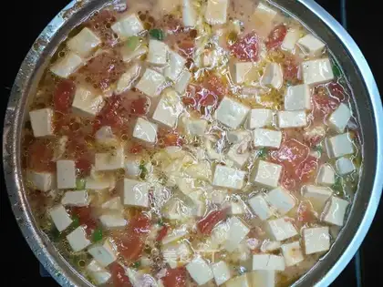 Pearl emerald plum soup