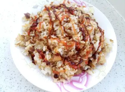 Honey chicken fried rice