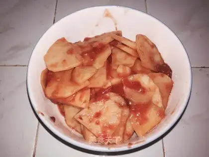 Tomato fried potatoes