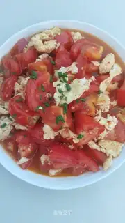 Tomato fried eggs