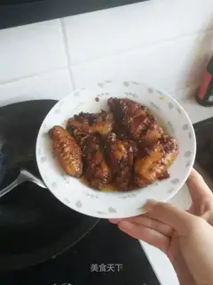 Three chicken wings
