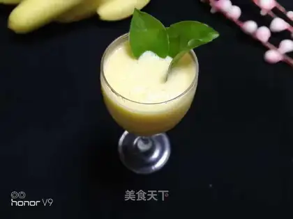 Banana orange milkshake