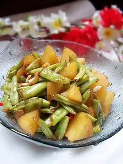 roasted green beans with potatoes