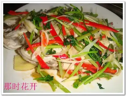 Steamed mandarin fish