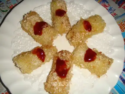 Crispy fried banana roll