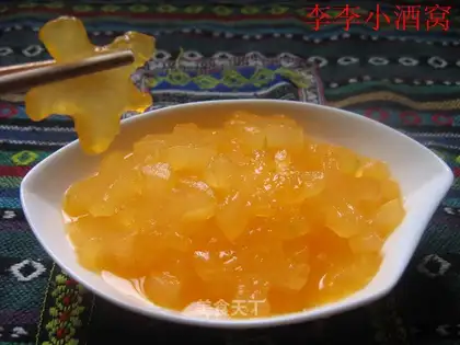Orange juice and wax gourd slices
