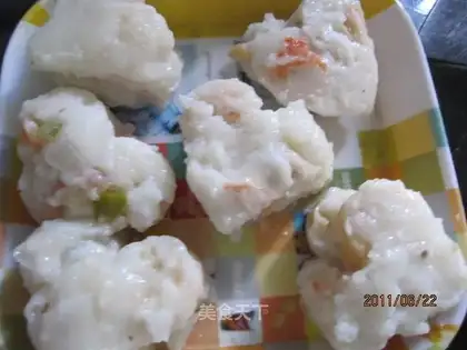 Seafood radish cake