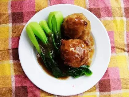meat stuffed with oil gluten