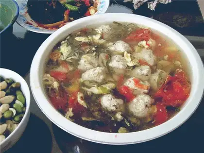 Pork tofu meatballs