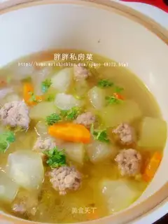 Winter melon meatball stew