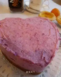 Purple potato jelly cheese cake
