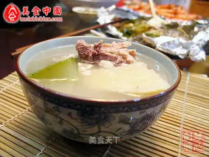 kudzu powder soup, white gourd and eyebrow bean soup