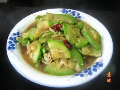 stir-fried zucchini with dried shrimp
