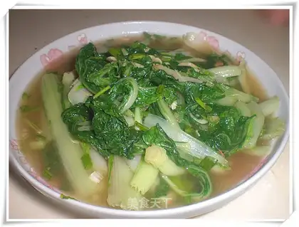 Chinese cabbage with shrimp skin