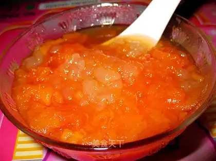 Stewed snow clams with papaya