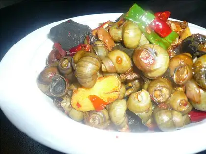 stir-fried field snails