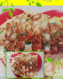 Korean kimchi cake