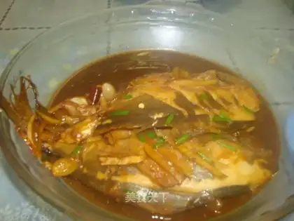 Braised pomfret