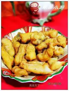 Fish strips with salt and pepper