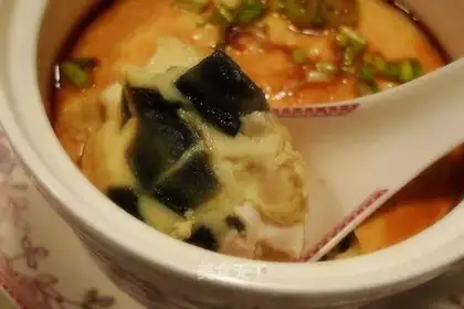 Three-color steamed egg