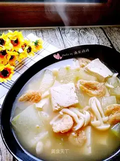 A melon, a melon, a tofu soup