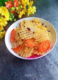 Spicy potato chips