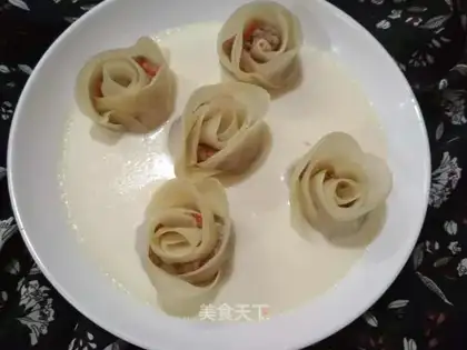 Flower dumplings and eggs