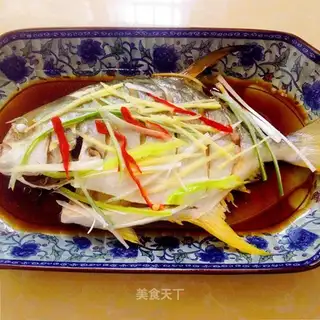 Fresh, steamed fish