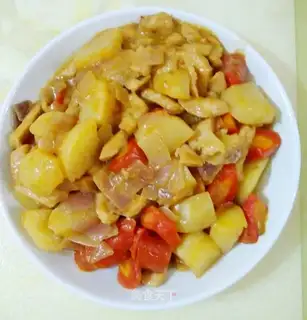 Curry potato chicken