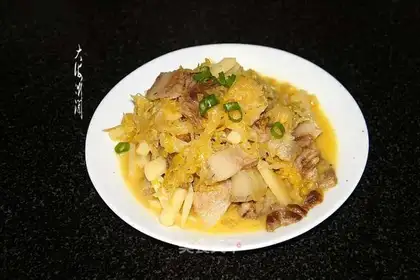 Sour pork and potatoes