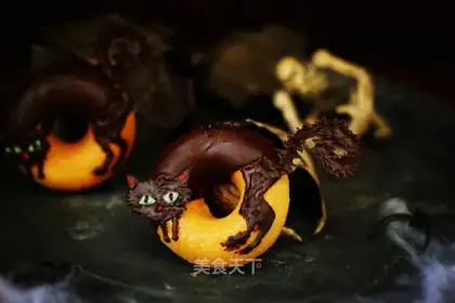 Creative chocolate doughnuts