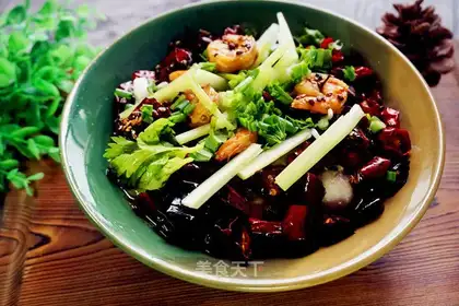 Spicy potato shrimp