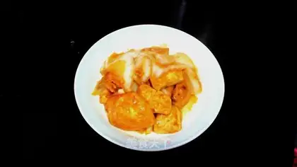 Cabbage and tofu