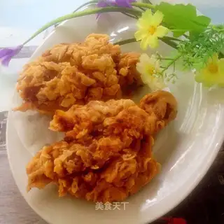 A golden fried chicken