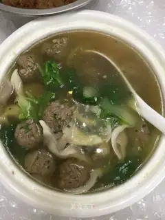 Beefball soup