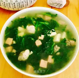 Oyster tofu soup
