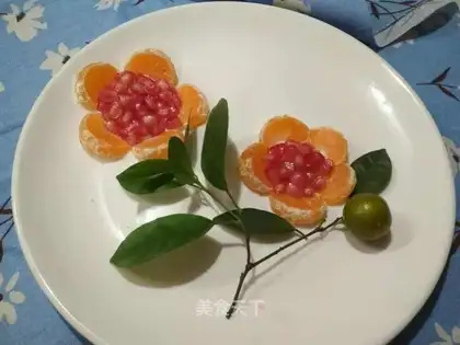 Orange trees bloom