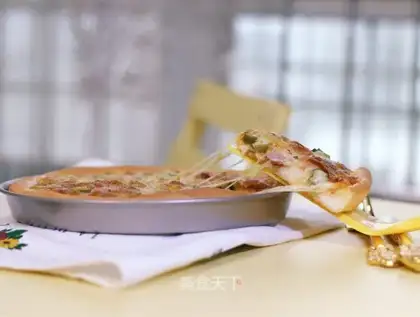 Autumn sausage pizza