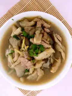 Pumpkin fried meat