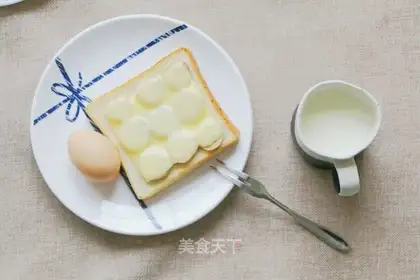 Cheese banana toast